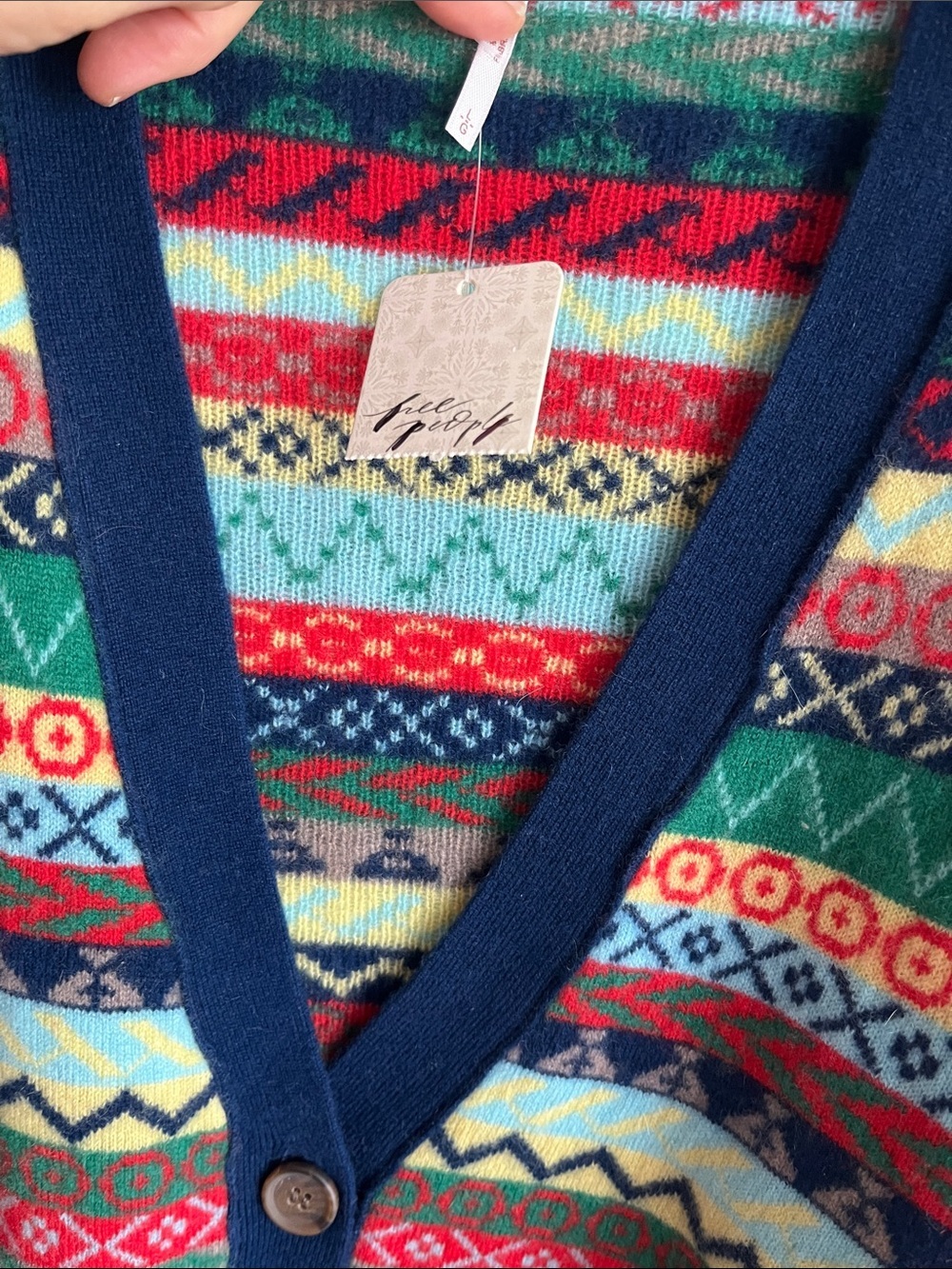 Free People Better Days Cashmere Cardigan Size Large NWT - Picture 9 of 16